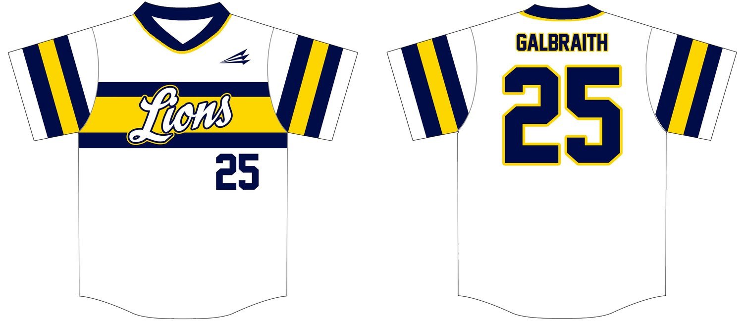 Gloucester Lions Custom Baseball Jersey #3C