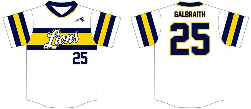 Gloucester Lions Custom Baseball Jersey #3C