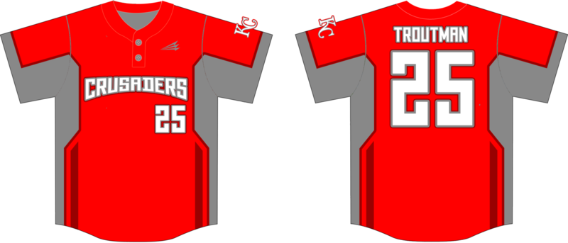 Kentuckiana Crusaders Custom Baseball Jersey Design #5