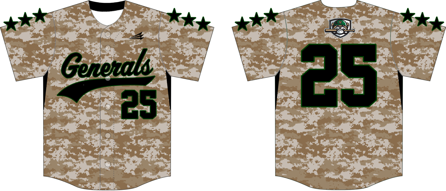 Germantown Generals Custom Baseball Jersey Design #3