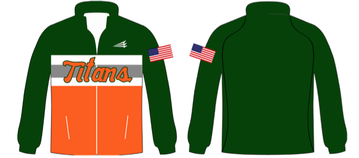 Oklahoma Titans Baseball Custom Track Jacket #TJ1