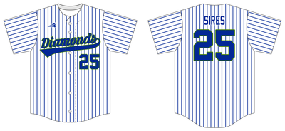 Waterloo Diamonds Custom NanoDri Baseball Jersey #J1b