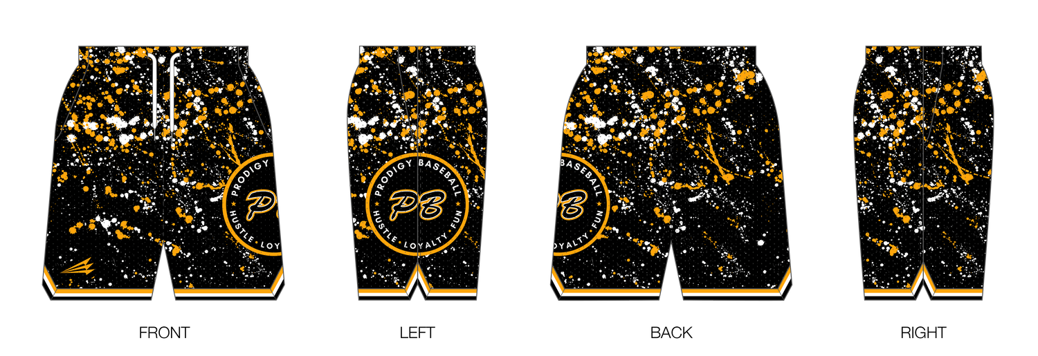 Prodigy Baseball Miami Custom Retro Mesh Shorts #MS1