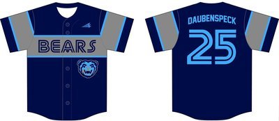 Blair Bears Custom Baseball Jersey #5c