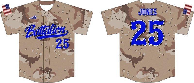 Battalion Baseball Custom Baseball Jersey #3