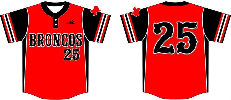 Broncos Baseball (Brewer) Custom Baseball Jersey #1