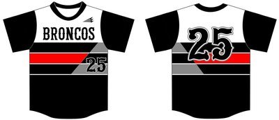 Broncos Baseball (Brewer) Custom Baseball Jersey #4B