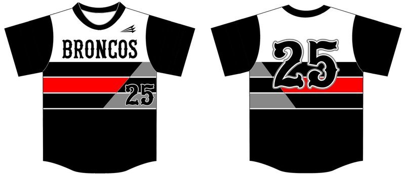 Broncos Baseball (Brewer) Custom Baseball Jersey #4B