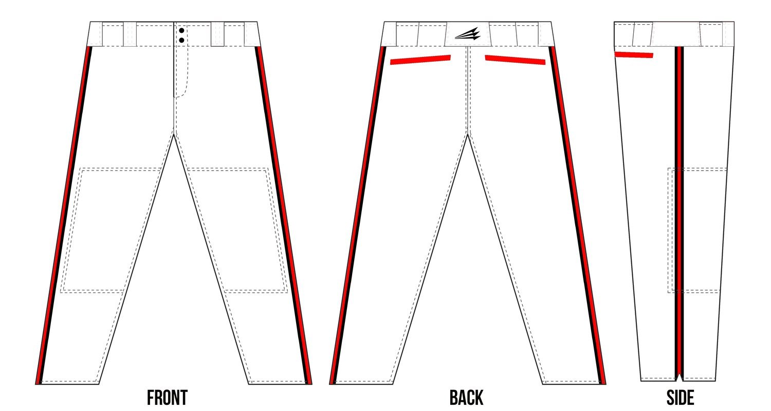 Broncos Baseball (Brewer) Custom Baseball Pants #1