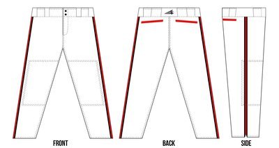 Broncos Baseball (Brewer) Custom Baseball Pants #1