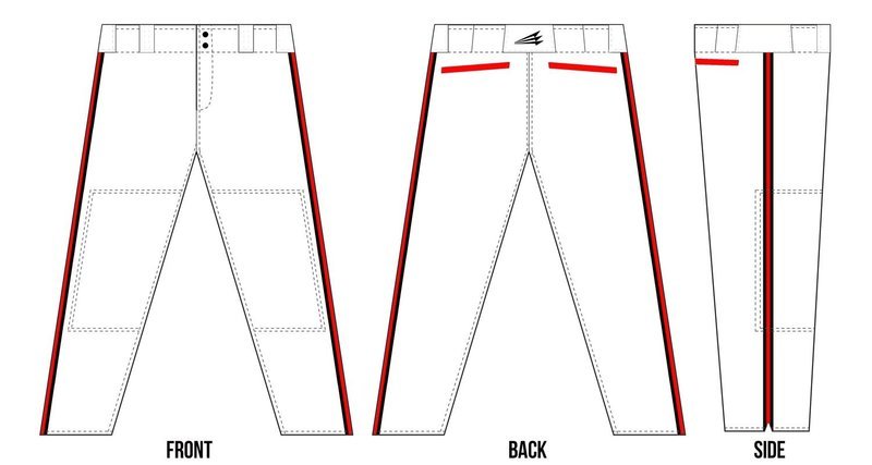 Broncos Baseball (Brewer) Custom Baseball Pants #1