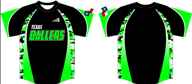 Texas Ballers Custom Baseball Jersey Design #5C
