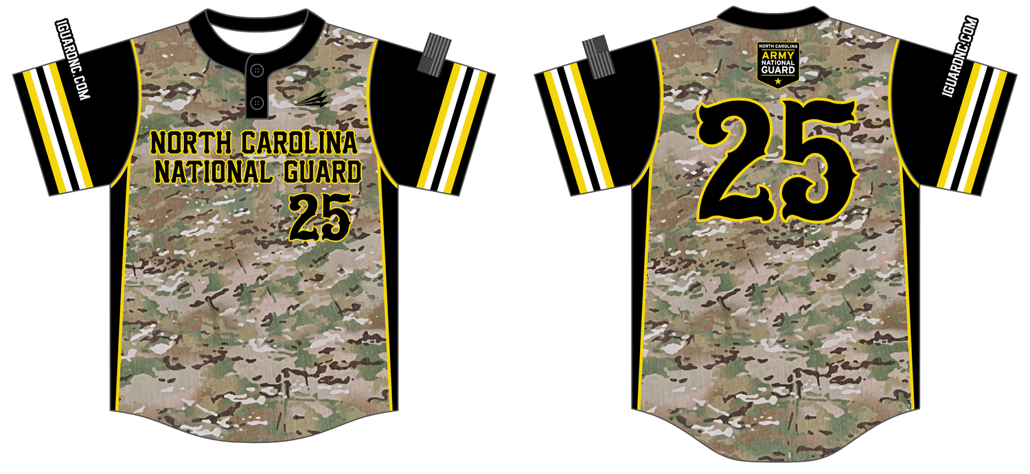 NC National Guard Custom HexaFlex Baseball Jersey #J1C