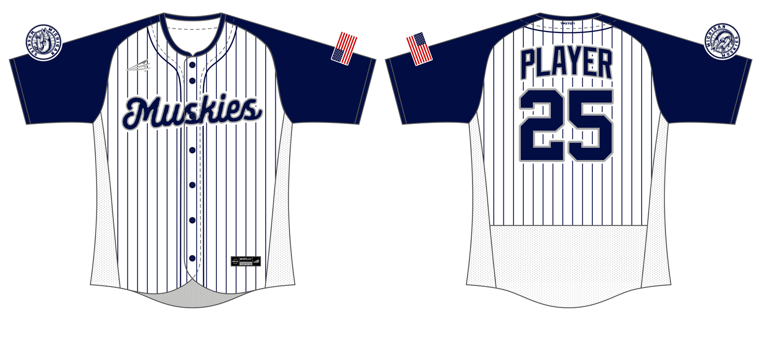 Michigan Muskies Custom SPDFLX Baseball Jersey #J2