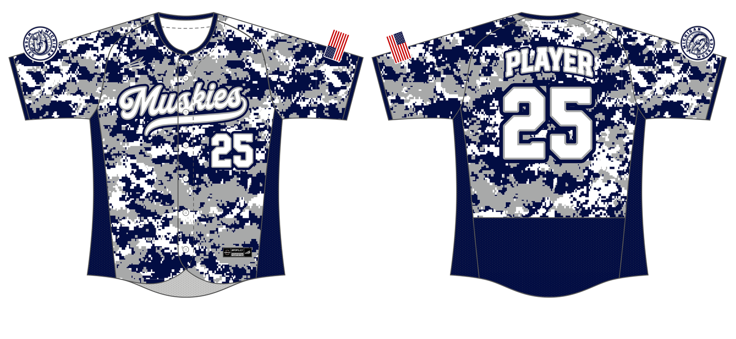 Michigan Muskies Custom SPDFLX Baseball Jersey #J3