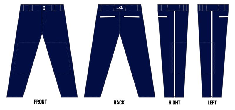 Michigan Muskies Custom Athletic Cut Baseball Pant #BP1