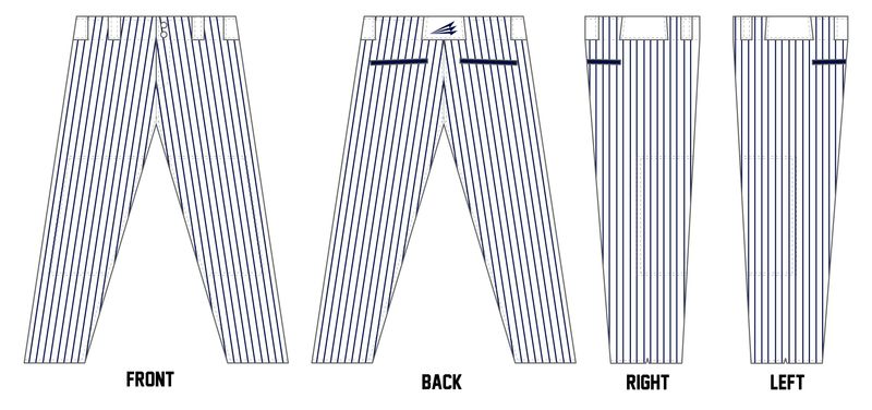 Michigan Muskies Custom Athletic Cut Baseball Pant #BP2