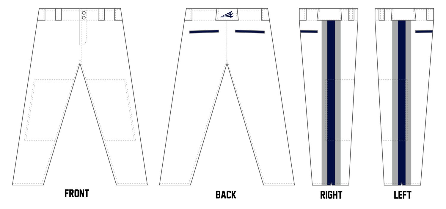 Michigan Muskies Custom Athletic Cut Baseball Pant #BP4