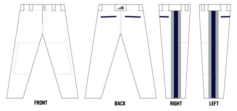 Michigan Muskies Custom Athletic Cut Baseball Pant #BP4