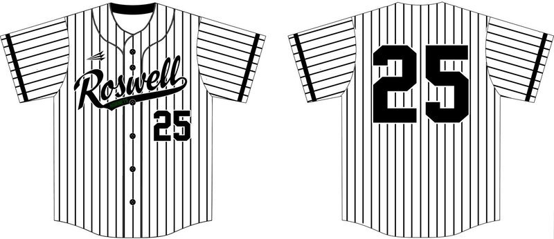Roswell Black Hornets Custom Baseball Jersey #3
