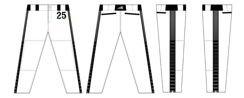 Roswell Black Hornets Baseball Custom Pants #1B