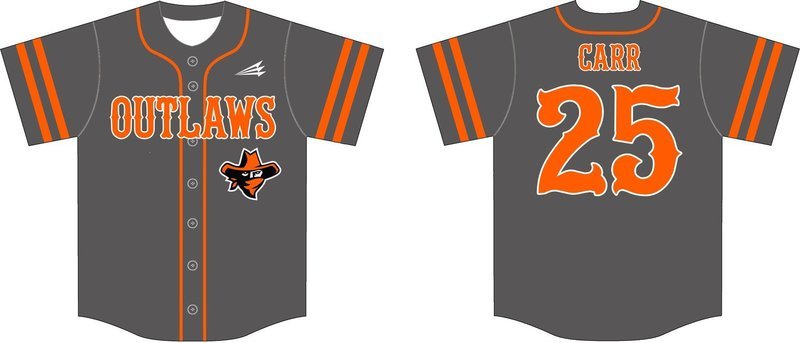 Leawood Outlaws Baseball Custom Baseball Jersey #11b