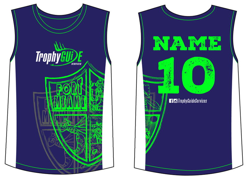 Fort Miami Rugby Navy Singlet Design #1