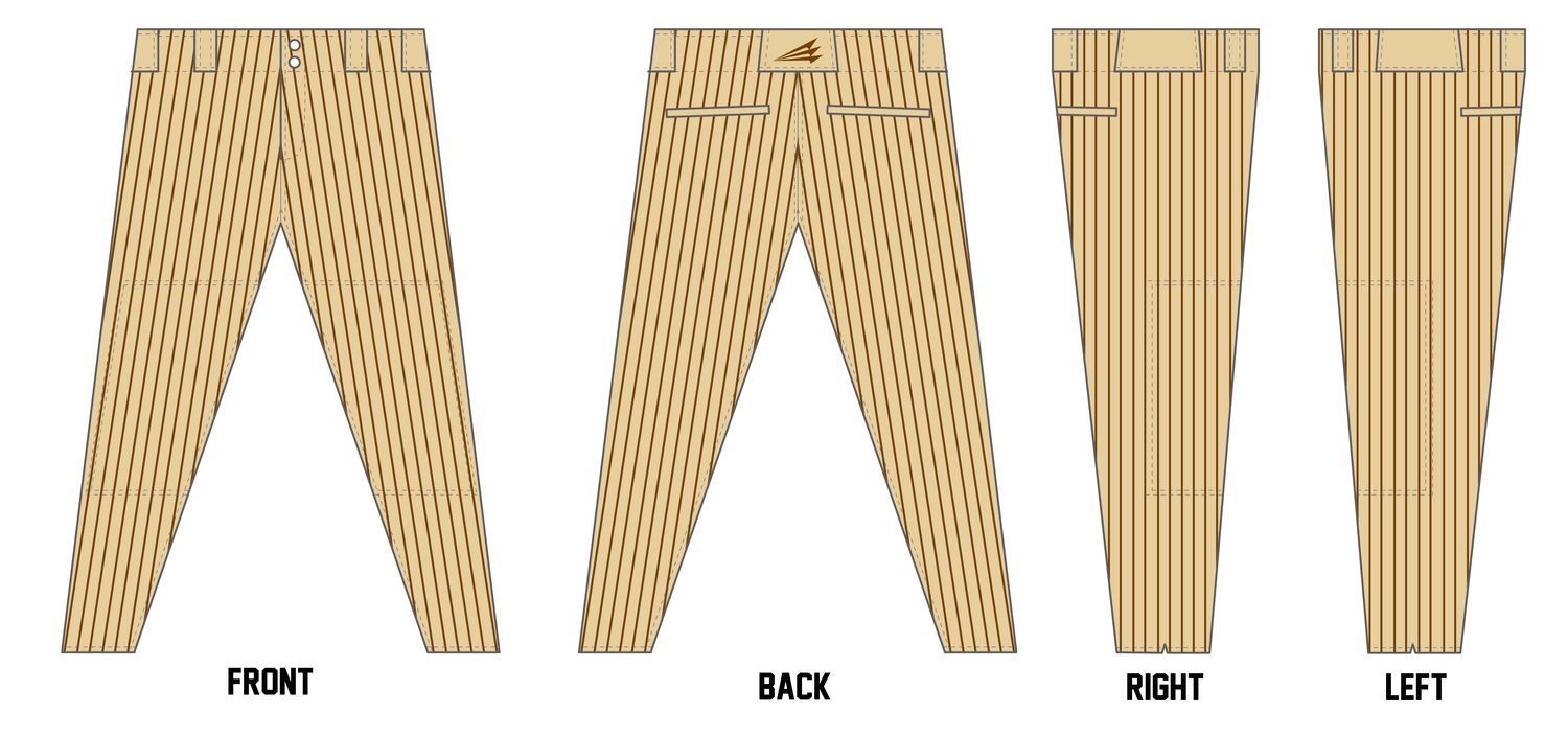 SA Padres Custom Athletic Cut Baseball Pant #BP2