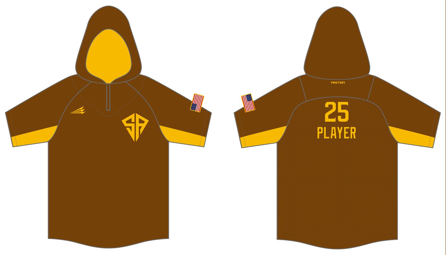 SA Padres Custom Batting Practice Jacket #BPJ1