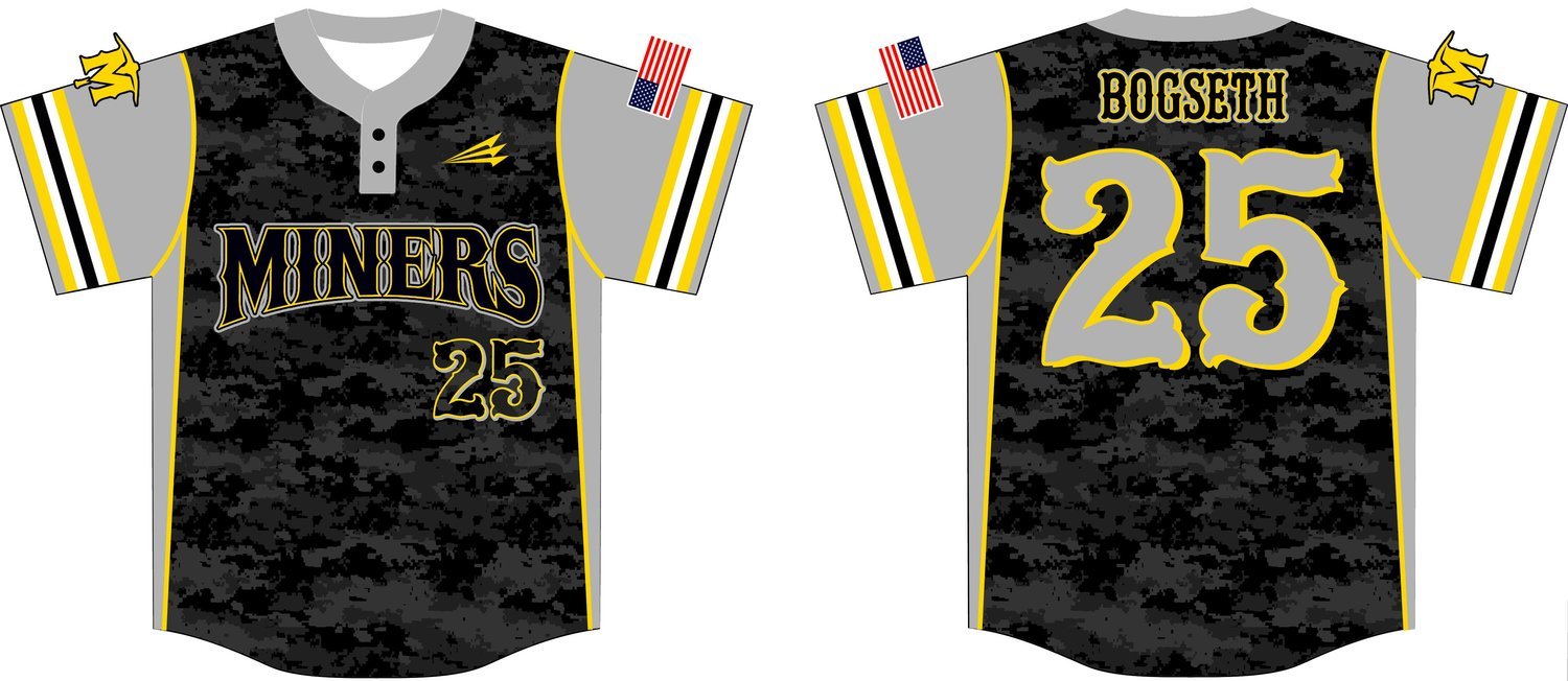 Ankeny Miners Custom Baseball Jersey Design #3b