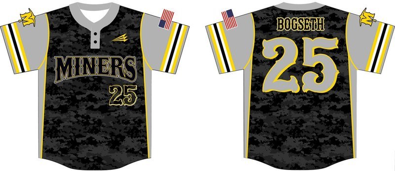 Ankeny Miners Custom Baseball Jersey Design #3b