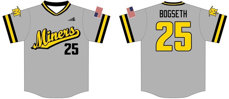 Ankeny Miners Custom Baseball Jersey Design #5b