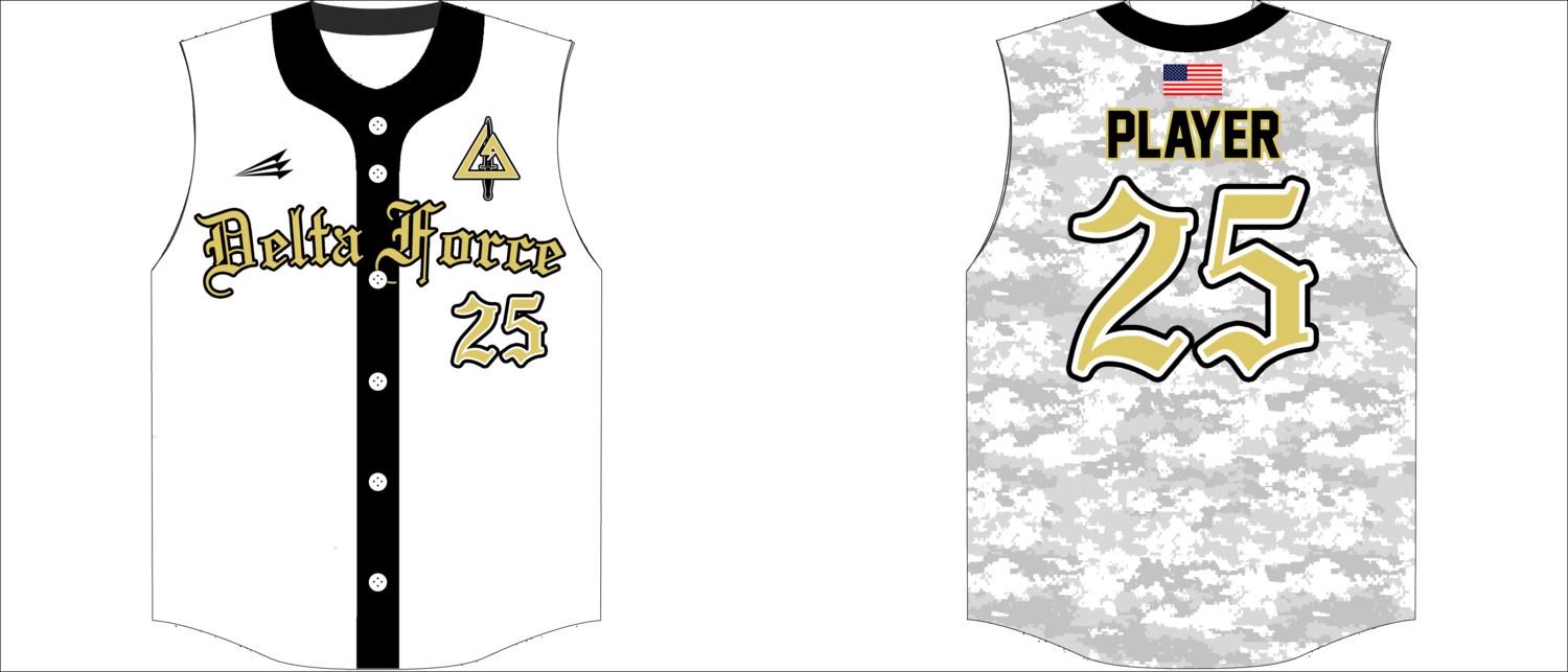 Utah Delta Force Custom Baseball Jersey Design #1D