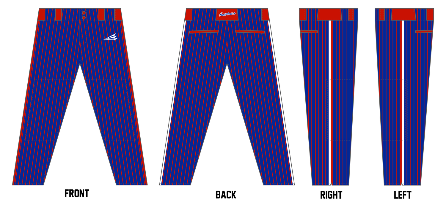 Americans Baseball Club Custom Athletic Baseball Pant #BP12a