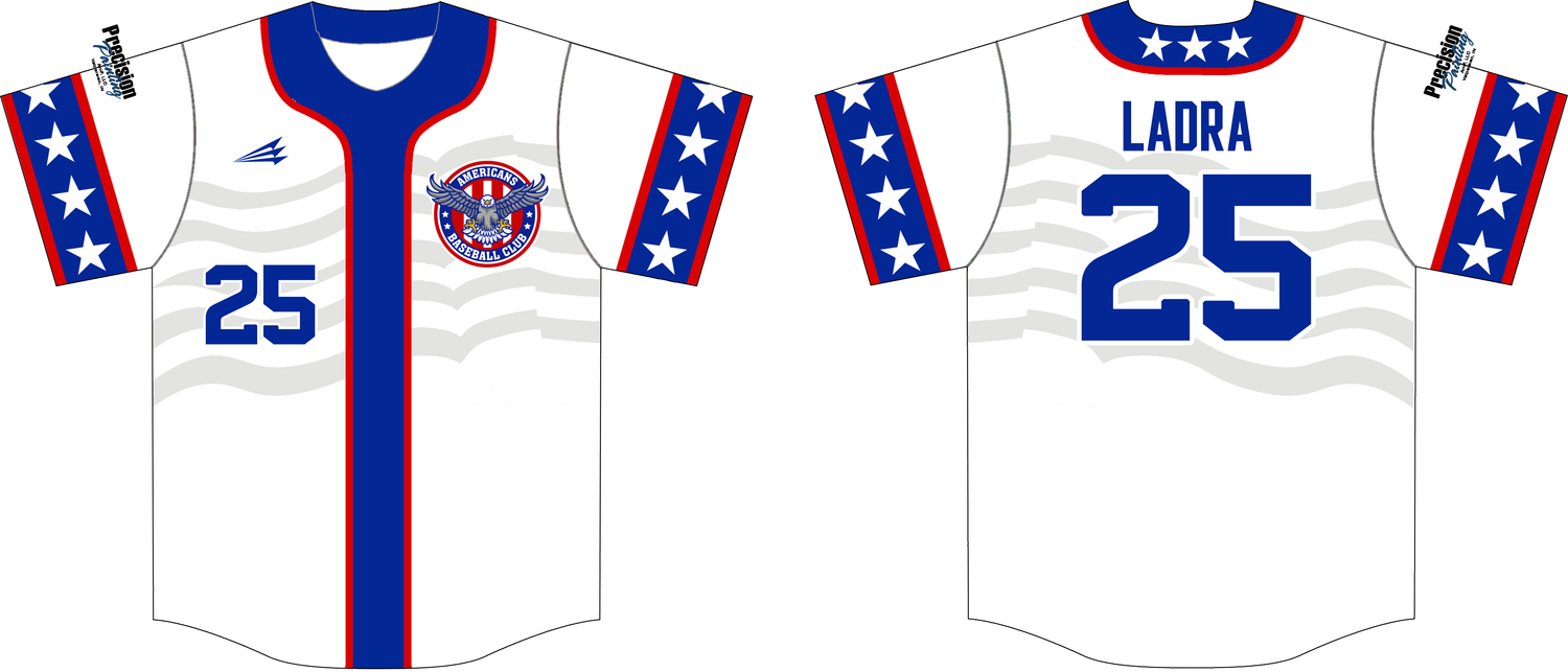 Americans Baseball Club Custom HexaFlex Baseball Jersey #J13b