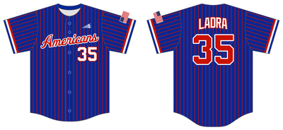 Americans Baseball Club Custom NanoDri Baseball Jersey #J12