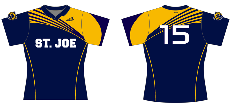 St. Joe Boys Rugby Custom V-Neck Polo QuadFlex Jersey #J4