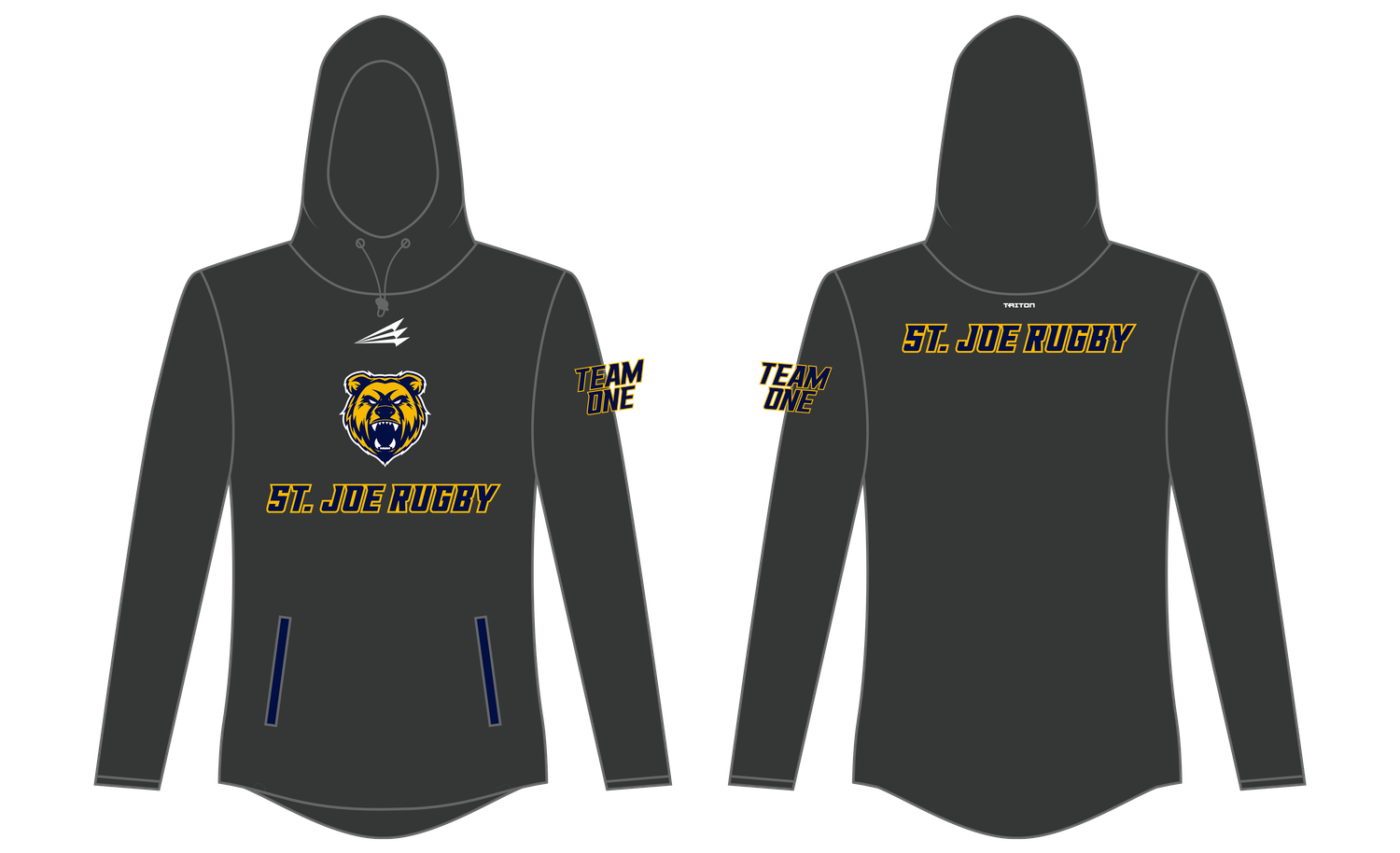 St. Joe Boys Rugby Custom QuadFlex Hoodie #QF1
