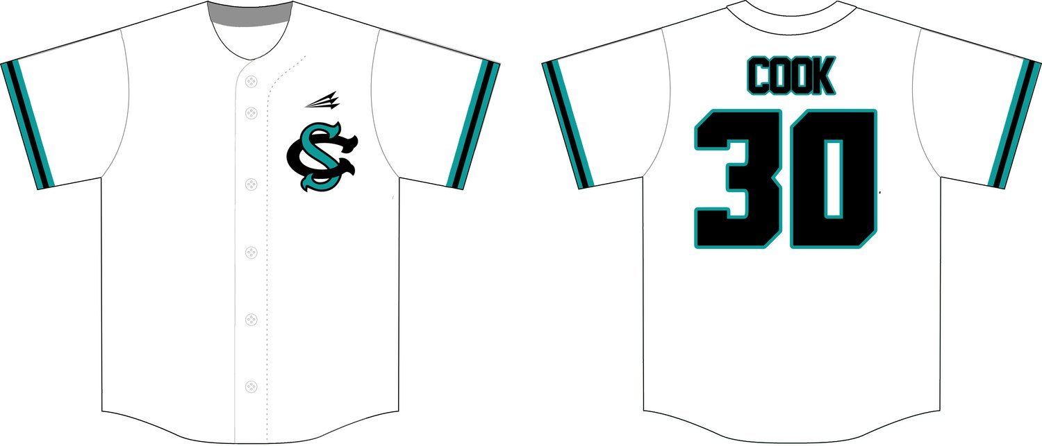 Columbus Sharks Custom Baseball Jersey #15B