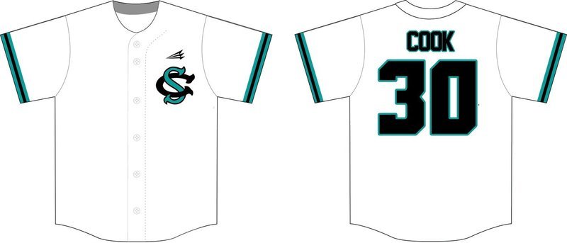 Columbus Sharks Custom Baseball Jersey #15B