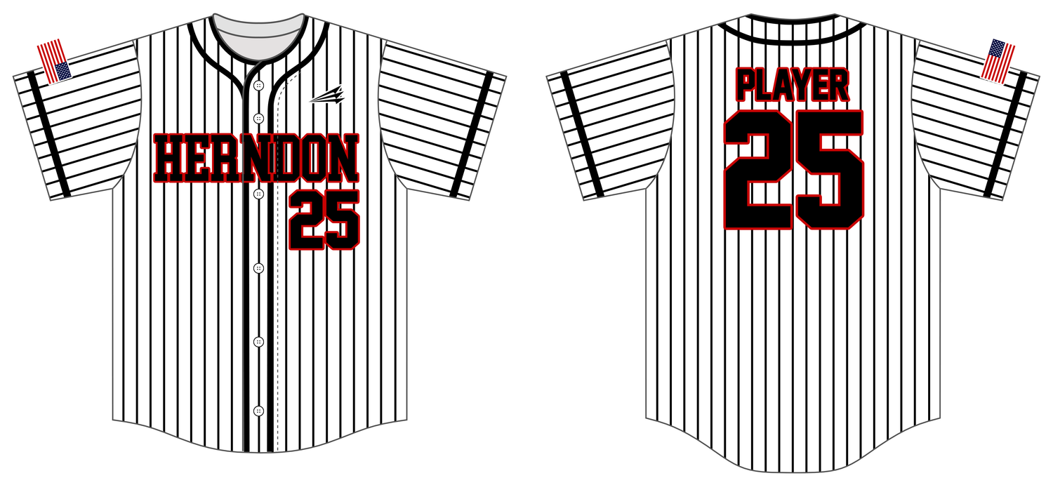 Herndon Hawks Custom HexaFlex Baseball Jersey #J2B