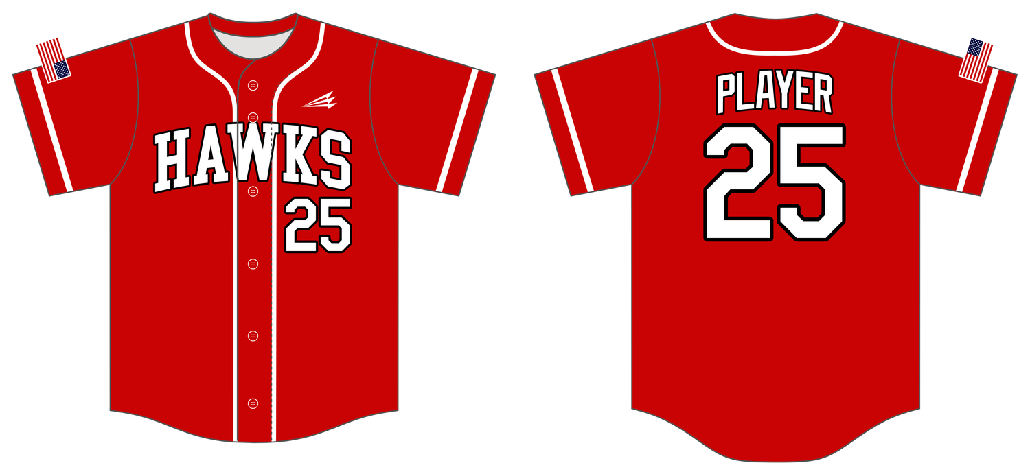 Herndon Hawks Custom HexaFlex Baseball Jersey #J3B