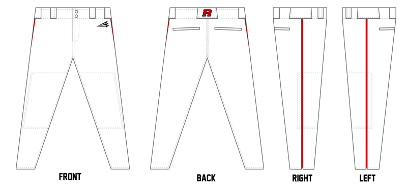 Cincinnati Raiders Custom Athletic Baseball Pant #BP2BA