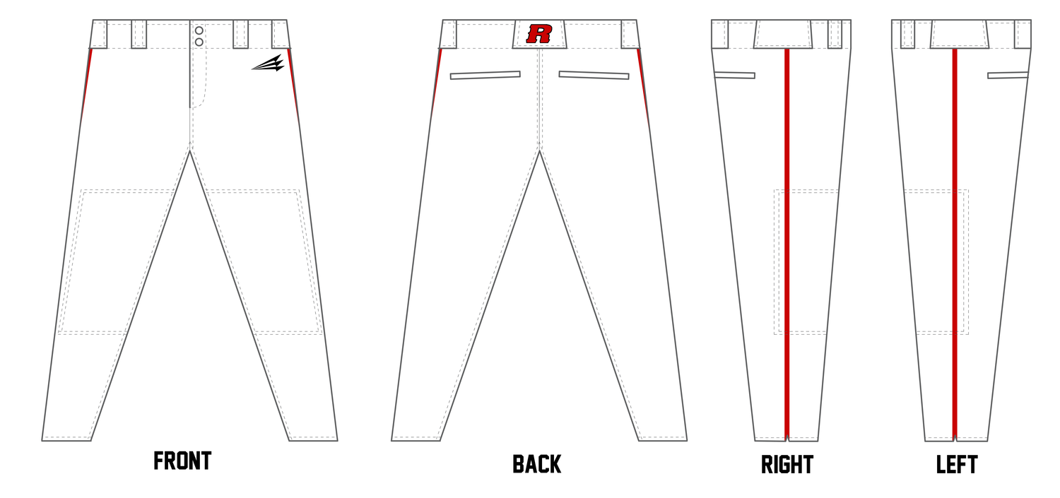 Cincinnati Raiders Custom ProFit Baseball Pant #BP2B
