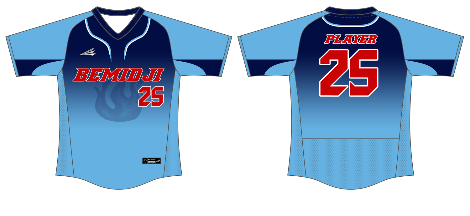 Bemidji 9U Heat Custom SpdFlex Baseball Jersey #J6