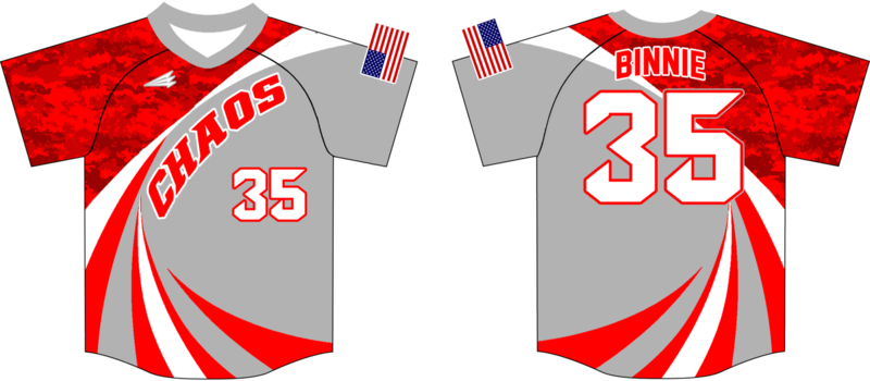 Clinton Chaos Custom Baseball Jersey Design #2B