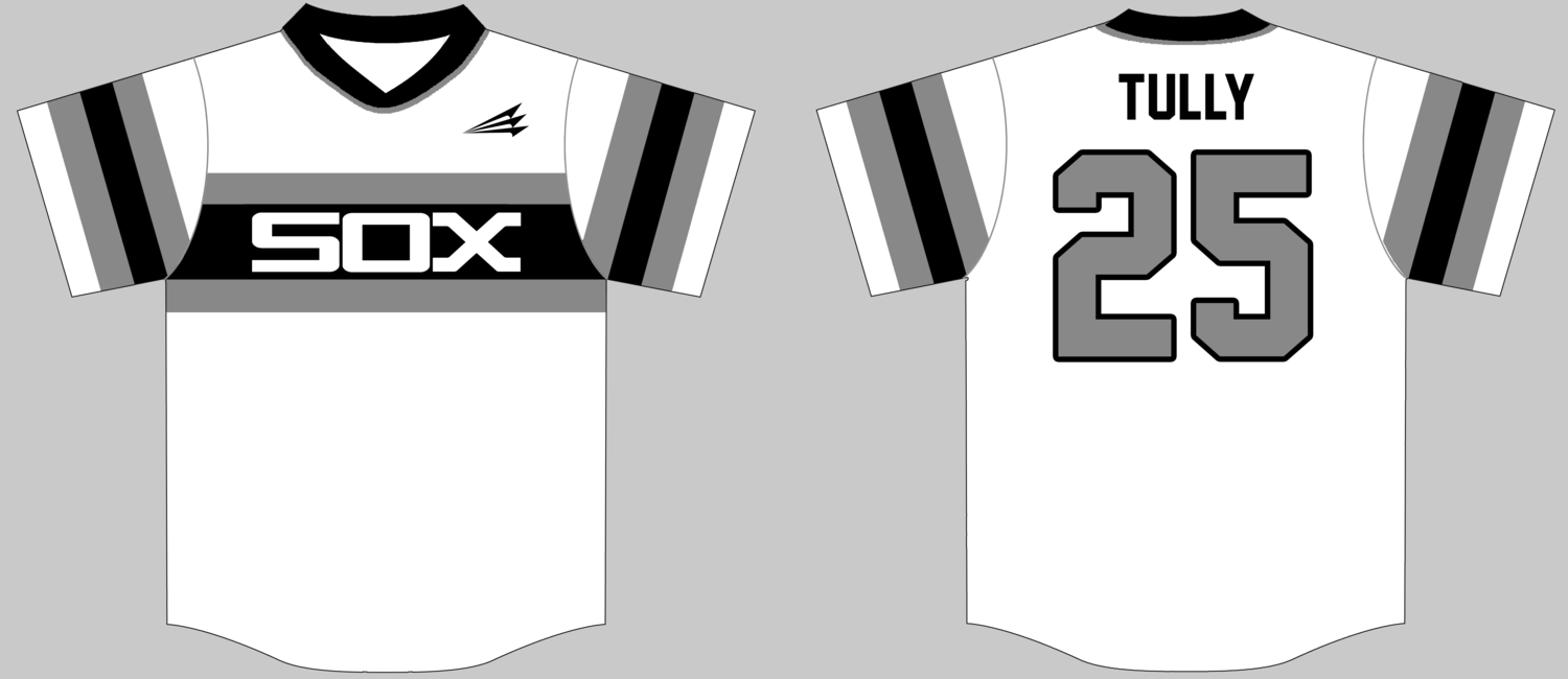 BTX Blacksox Custom Baseball Jersey Design #1