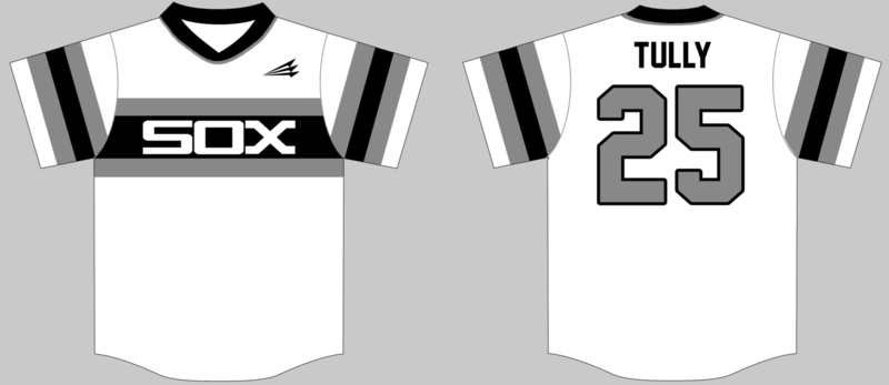 BTX Blacksox Custom Baseball Jersey Design #1