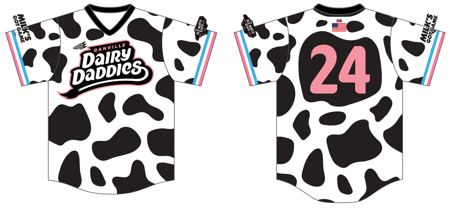 Danville Dairy Daddies Custom NanoDri Baseball Jersey #J1E