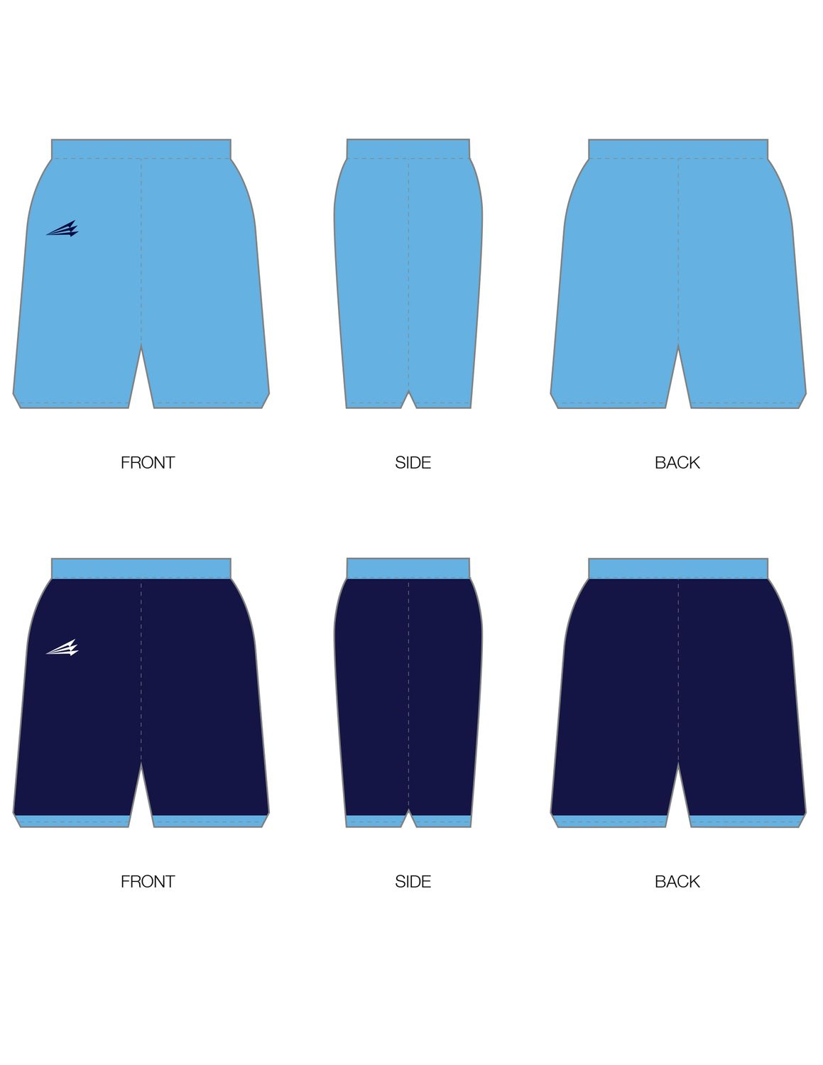 Kansas Swish Custom Reversible NanoDRI Basketball Shorts #BS1E, BS1F